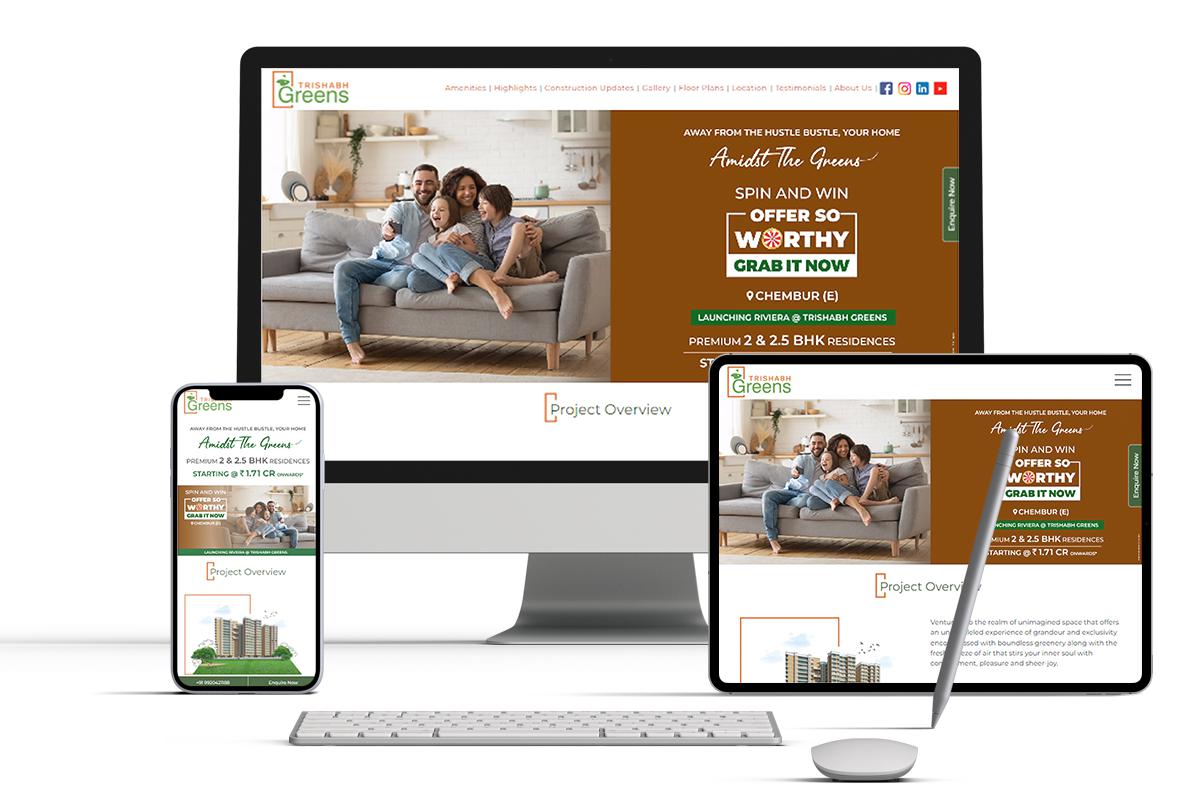 Trishabh Greens Microsite By Brandniti5